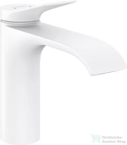 Hansgrohe VIVENIS 110 mosdó csaptelep, leeresztő nélkül, matt fehér 75022700