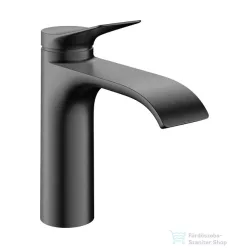   Hansgrohe VIVENIS 110 hidegindításos mosdó csaptelep automata leeresztővel, szálcsiszolt fekete króm 75023340