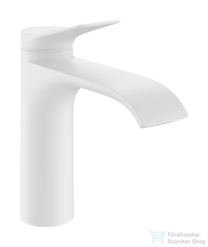 Hansgrohe VIVENIS 110 hidegindításos mosdó csaptelep automata leeresztővel, matt fehér 75023700
