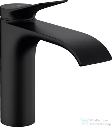Hansgrohe VIVENIS 110 hidegindításos mosdó csaptelep leeresztő nélkül, matt fekete 75024670