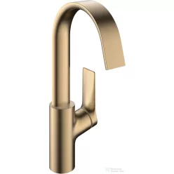   Hansgrohe VIVENIS 210 mosdó csaptelep, elforgatható kifolyóval, automata leeresztővel, szálcsiszolt bronz 75030140