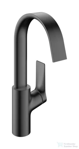 Hansgrohe VIVENIS 210 mosdó csaptelep, elforgatható kifolyóval, automata leeresztővel, szálcsiszolt fekete króm 75030340