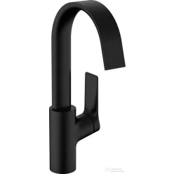   Hansgrohe VIVENIS 210 mosdó csaptelep, elforgatható kifolyóval, automata leeresztővel, matt fekete 75030670