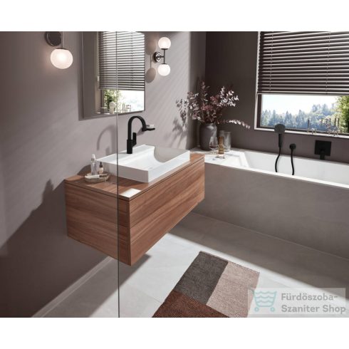 Hansgrohe VIVENIS 210 mosdó csaptelep, elforgatható kifolyóval, leeresztő nélkül, matt fekete 75032670