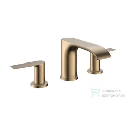   Hansgrohe VIVENIS 3 üléses mosdó csaptelep, automata leeresztővel, szálcsiszolt bronz 75033140