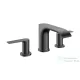 Hansgrohe VIVENIS 3 üléses mosdó csaptelep, automata leeresztővel, szálcsiszolt fekete króm 75033340