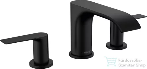 Hansgrohe VIVENIS 3 üléses mosdó csaptelep, automata leeresztővel, matt fekete 75033670
