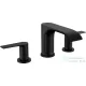 Hansgrohe VIVENIS 3 üléses mosdó csaptelep, automata leeresztővel, matt fekete 75033670