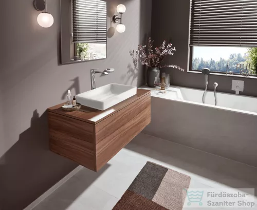 Hansgrohe VIVENIS 250 magasított mosdó csaptelep, automata leeresztővel, króm 75040000