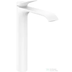   Hansgrohe VIVENIS 250 magasított mosdó csaptelep, automata leeresztővel, matt fehér 75040700