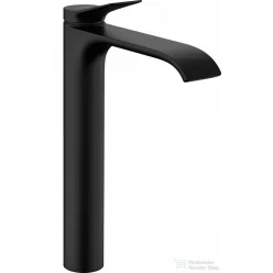  Hansgrohe VIVENIS 250 magasított mosdó csaptelep, leeresztő nélkül, matt fekete 75042670