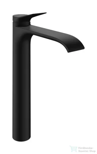 Hansgrohe VIVENIS 250 hidegindításos, magasított mosdó csaptelep automata leeresztővel, matt fekete 75044670