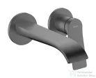 Hansgrohe VIVENIS falsík alatti mosdó csaptelep 19,5 cm-es kifolyóval, nem zárható leeresztővel, szálcsiszolt fekete króm 75050340