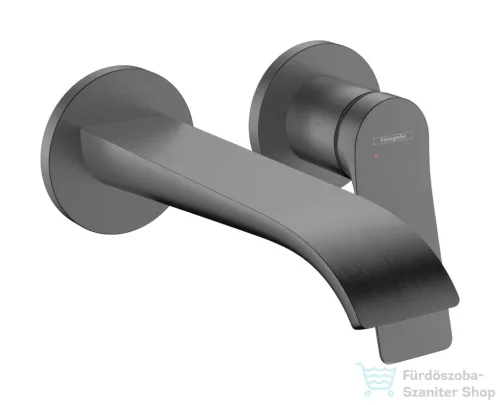 Hansgrohe VIVENIS falsík alatti mosdó csaptelep 19,5 cm-es kifolyóval, nem zárható leeresztővel, szálcsiszolt fekete króm 75050340