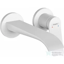   Hansgrohe Vivenis Egykaros mosdócsaptelep falsík alatti telepítéshez, 19,5 cm-es kifolyóval, nem zárható leeresztővel, matt fehér 75050700