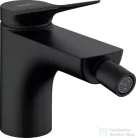 Hansgrohe VIVENIS bidé csaptelep, automata leeresztővel, matt fekete 75200670
