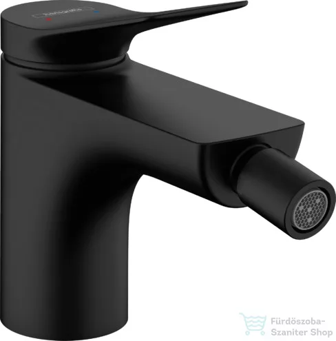 Hansgrohe VIVENIS bidé csaptelep, automata leeresztővel, matt fekete 75200670
