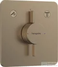Hansgrohe DuoTurn Q 2 funkciós falsík alatti kád /zuhany csaptelep belső egység nélkül,szálcsiszolt bronz 75414140