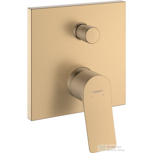 Hansgrohe VIVENIS falsík alatti kád/zuhany csaptelep biztonsági kombinációval, szálcsiszolt bronz 75416140