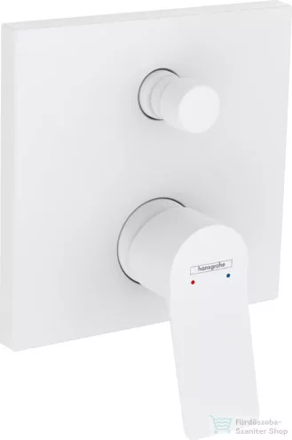 Hansgrohe VIVENIS falsík alatti kád / zuhany csaptelep, matt fehér 75416700