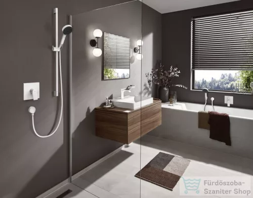 Hansgrohe VIVENIS falsík alatti kád / zuhany csaptelep, matt fehér 75416700