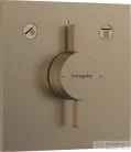 Hansgrohe DuoTurn E 2 funkciós falsík alatti kád /zuhany csaptelep belső egység nélkül,szálcsiszolt bronz 75417140