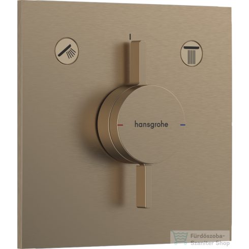 Hansgrohe DuoTurn E 2 funkciós falsík alatti kád /zuhany csaptelep belső egység nélkül,szálcsiszolt bronz 75417140