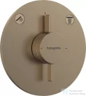 Hansgrohe DuoTurn S 2 funkciós falsík alatti kád /zuhany csaptelep belső egység nélkül,szálcsiszolt bronz 75418140