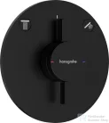 Hansgrohe DuoTurn S 2 funkciós falsík alatti kád /zuhany csaptelep belső egység nélkül,matt fekete 75418670