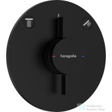   Hansgrohe DuoTurn S 2 funkciós falsík alatti kád /zuhany csaptelep belső egység nélkül,matt fekete 75418670