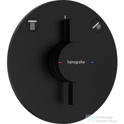   Hansgrohe DuoTurn S 2 funkciós falsík alatti kád /zuhany csaptelep belső egység nélkül,matt fekete 75418670