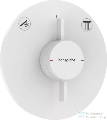 Hansgrohe DuoTurn S 2 funkciós falsík alatti kád /zuhany csaptelep belső egység nélkül,matt fehér 75418700