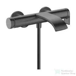   Hansgrohe VIVENIS kádtöltő csaptelep, zuhanyszett nélkül, szálcsiszolt fekete króm 75420340