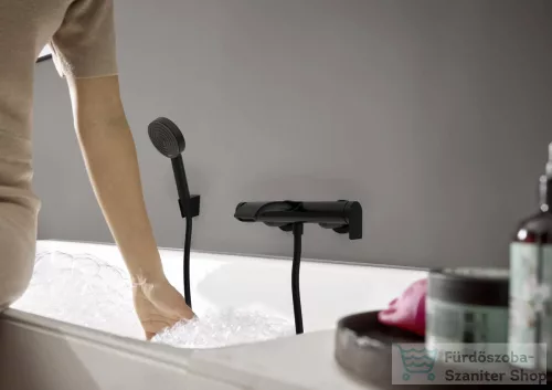 Hansgrohe VIVENIS kádtöltő csaptelep, zuhanyszett nélkül, matt fekete 75420670