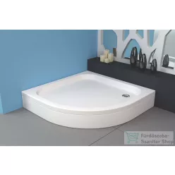   Kolpa San ONTEX 80x80 cm-es negyedköríves, előlapos akril zuhanytálca, szifon nélkül, fehér 755140