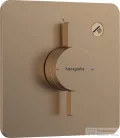 Hansgrohe DuoTurn Q 1 funkciós falsík alatti kád /zuhany csaptelep belső egység nélkül,szálcsiszolt bronz 75614140
