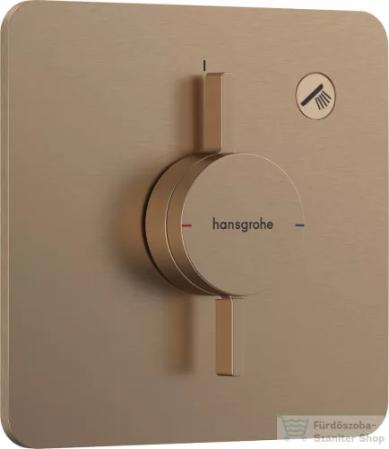 Hansgrohe DuoTurn Q 1 funkciós falsík alatti kád /zuhany csaptelep belső egység nélkül,szálcsiszolt bronz 75614140