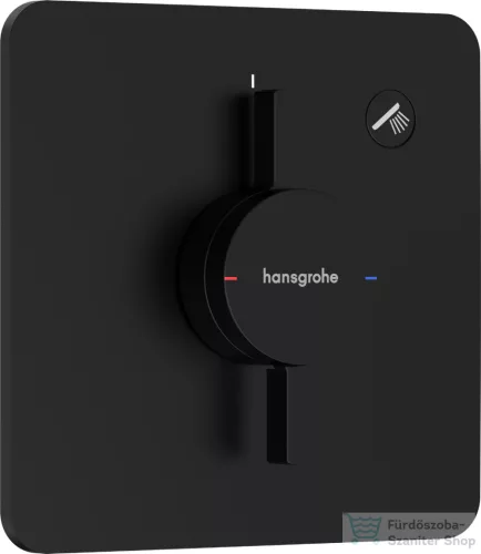 Hansgrohe DuoTurn Q 1 funkciós falsík alatti kád /zuhany csaptelep belső egység nélkül,matt fekete 75614670