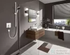 Hansgrohe VIVENIS falsík alatti kád / zuhany csaptelep, matt fehér 75615700