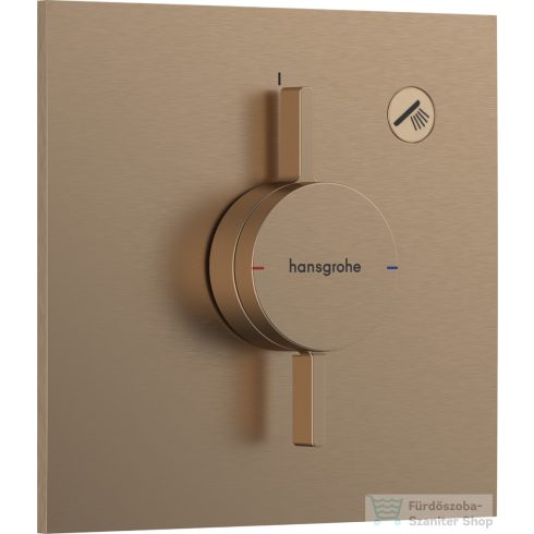 Hansgrohe DuoTurn E 1 funkciós falsík alatti kád /zuhany csaptelep belső egység nélkül,szálcsiszolt bronz 75617140