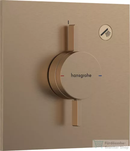 Hansgrohe DuoTurn E 1 funkciós falsík alatti kád /zuhany csaptelep belső egység nélkül,szálcsiszolt bronz 75617140