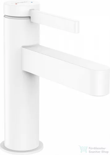 Hansgrohe FINORIS egykaros mosdó csaptelep 100, klik-klak leeresztővel, matt fehér, 76010700