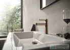 Hansgrohe FINORIS 100 hidegindításos mosdó csaptelep click-clack leeresztővel, szálcsiszolt bronz 76012140