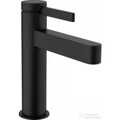   Hansgrohe FINORIS egykaros mosdó csaptelep 110, automata leeresztővel, matt fekete 76020670