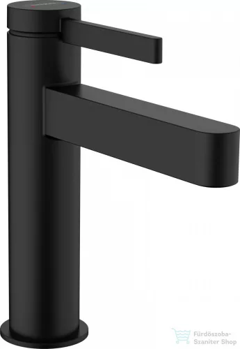 Hansgrohe FINORIS egykaros mosdó csaptelep 110, automata leeresztővel, matt fekete 76020670