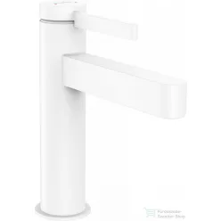   Hansgrohe FINORIS egykaros mosdó csaptelep 110, automata leeresztővel, matt fehér 76020700