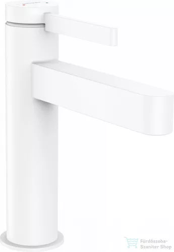 Hansgrohe FINORIS egykaros mosdó csaptelep 110, automata leeresztővel, matt fehér 76020700