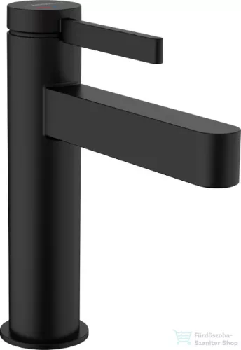 Hansgrohe FINORIS 110 hidegindításos mosdó csaptelep click-clack leeresztővel, matt fekete 76024670