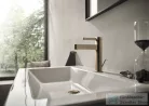 Hansgrohe FINORIS 110 hidegindításos mosdó csaptelep automata leeresztővel, szálcsiszolt bronz 76025140