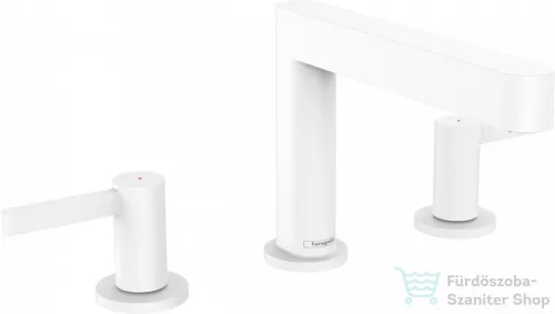 Hansgrohe FINORIS mosdó csaptelep 110, klik-klak leeresztővel, matt fehér 76033700